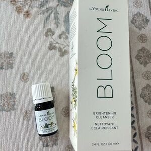 BLOOM Young Living brightening cleanser & EO blend for even tone & glowing skin